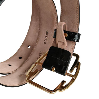 Dolce & Gabbana Women'S Patent Leather Pin Buckle Belt