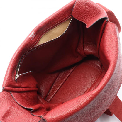 Hermes Herms Tibet Vertical Mm Rouge Garance Shoulder Bag In Taurillon Clemence Leather