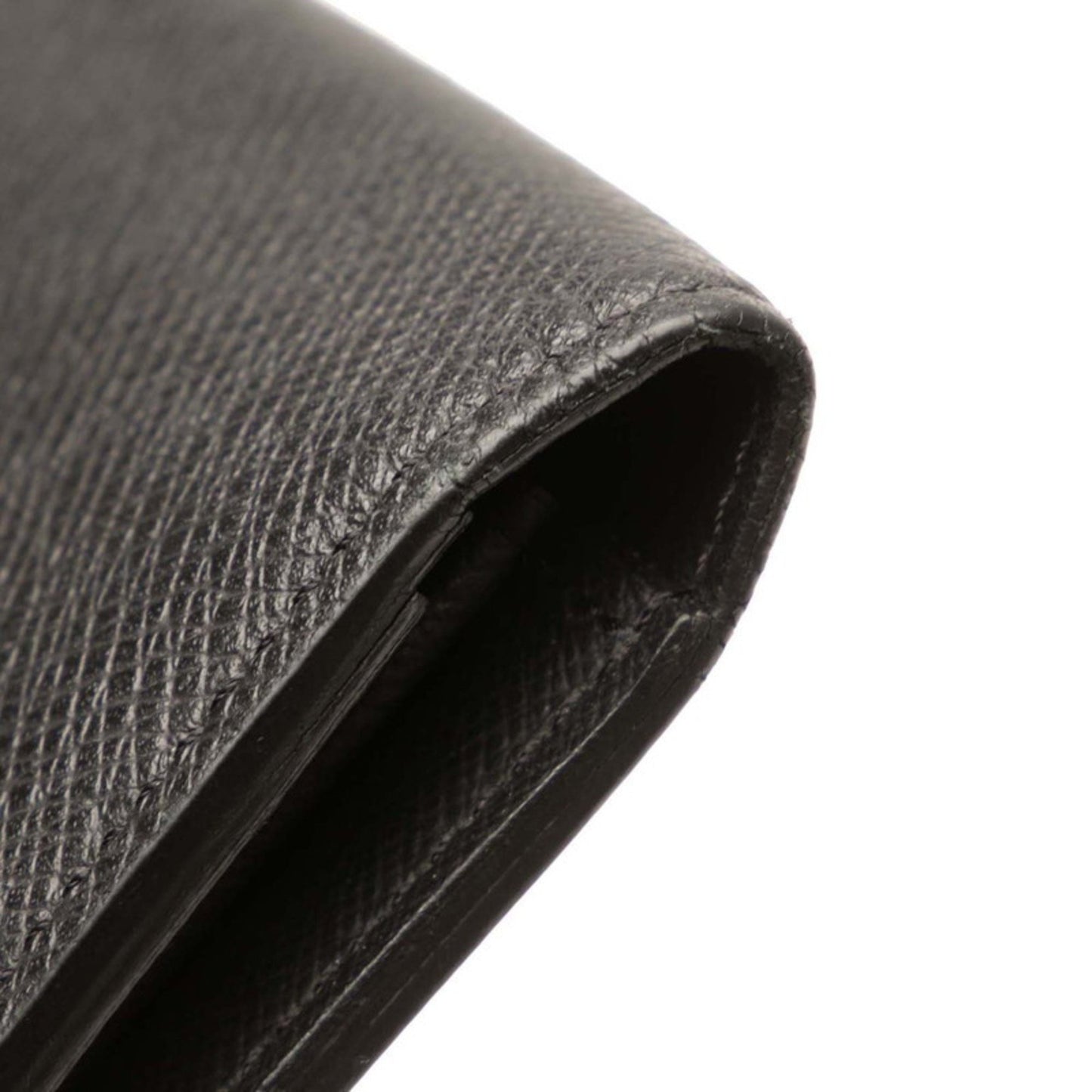 Louis Vuitton Taiga Portefeuille Brazza Long Wallet M32572 Ardoise Black Leather