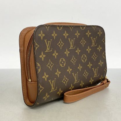 Louis Vuitton Monogram Orsay Clutch Bag M51790 Brown