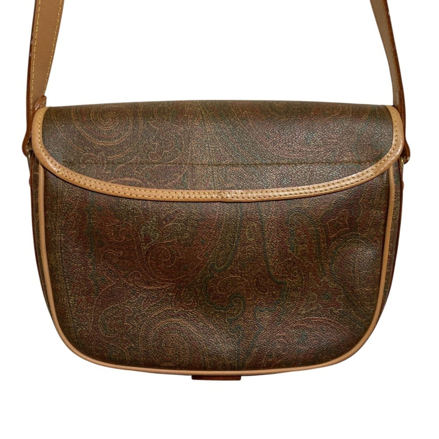 Etro Paisley Crossbody Flap Shoulder Bag In Natural