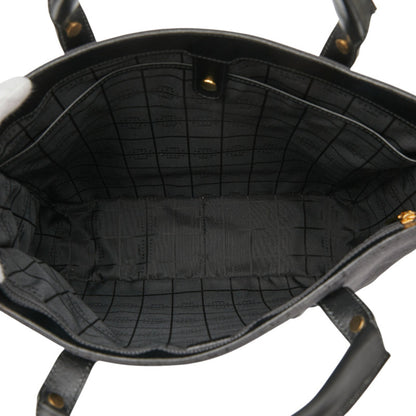 Celine C Macadam Handbag Tote Bag In Black Canvas