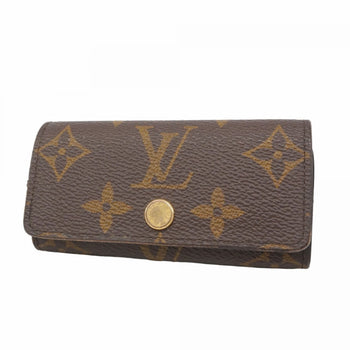 Louis Vuitton Monogram Multicle 4 Key Case M81939 Brown/Blue