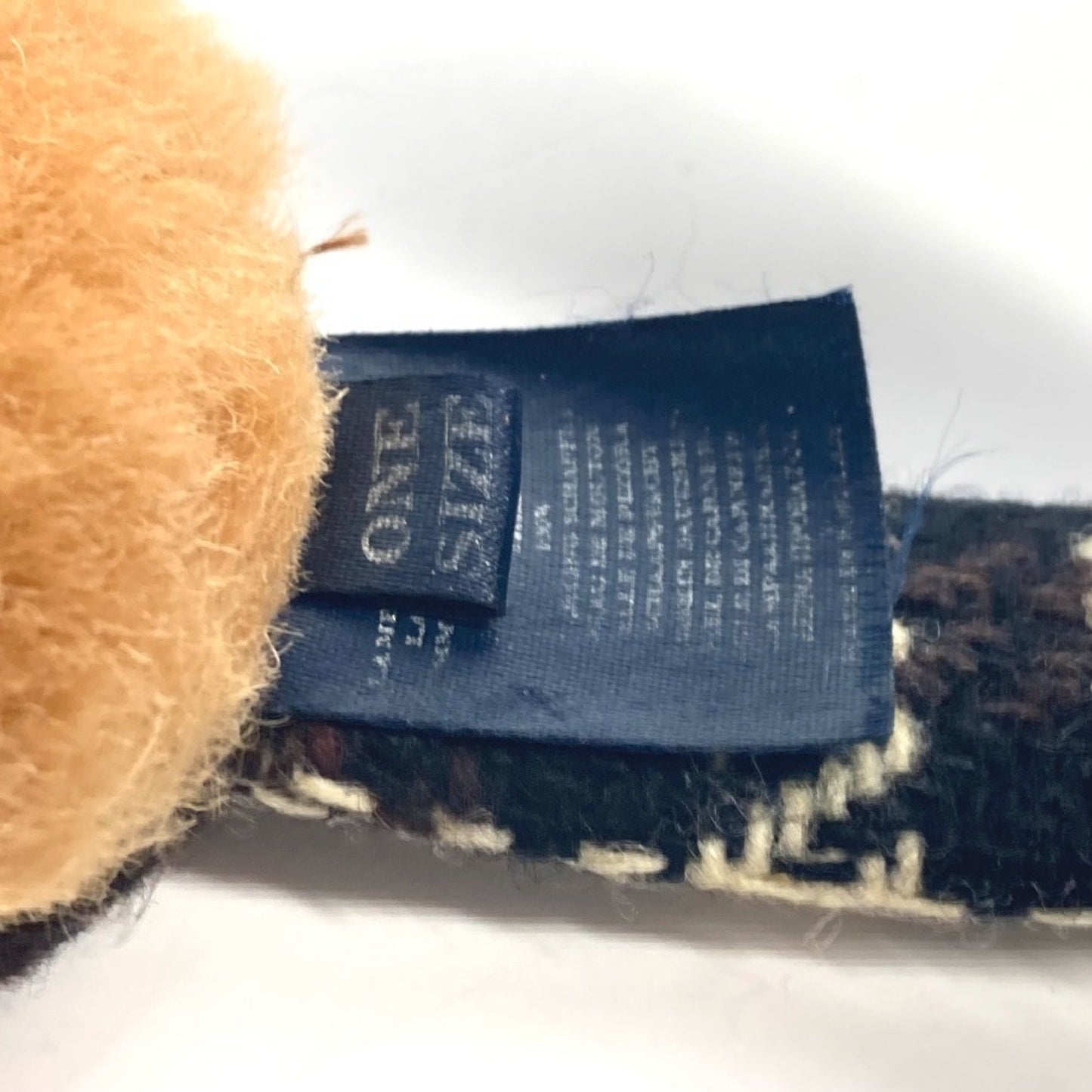 Burberry Check Accessories Earmuffs Wool Kids Brown