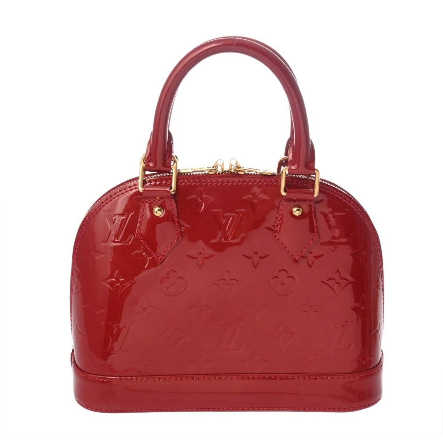 Louis Vuitton Monogram Vernis Alma Bb Pomme D'Amour M91606 Women'S Handbag