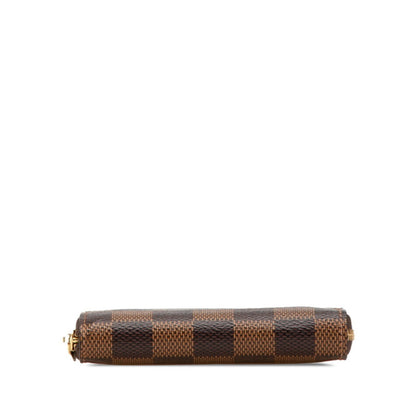Louis Vuitton Damier Zippy Coin Purse Case N63070 Brown Pvc