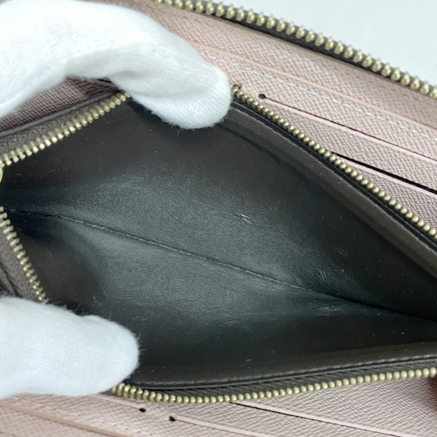 Louis Vuitton Monogram Portefeuille Clemence Long Wallet M61298 Brown Rose Ballerine