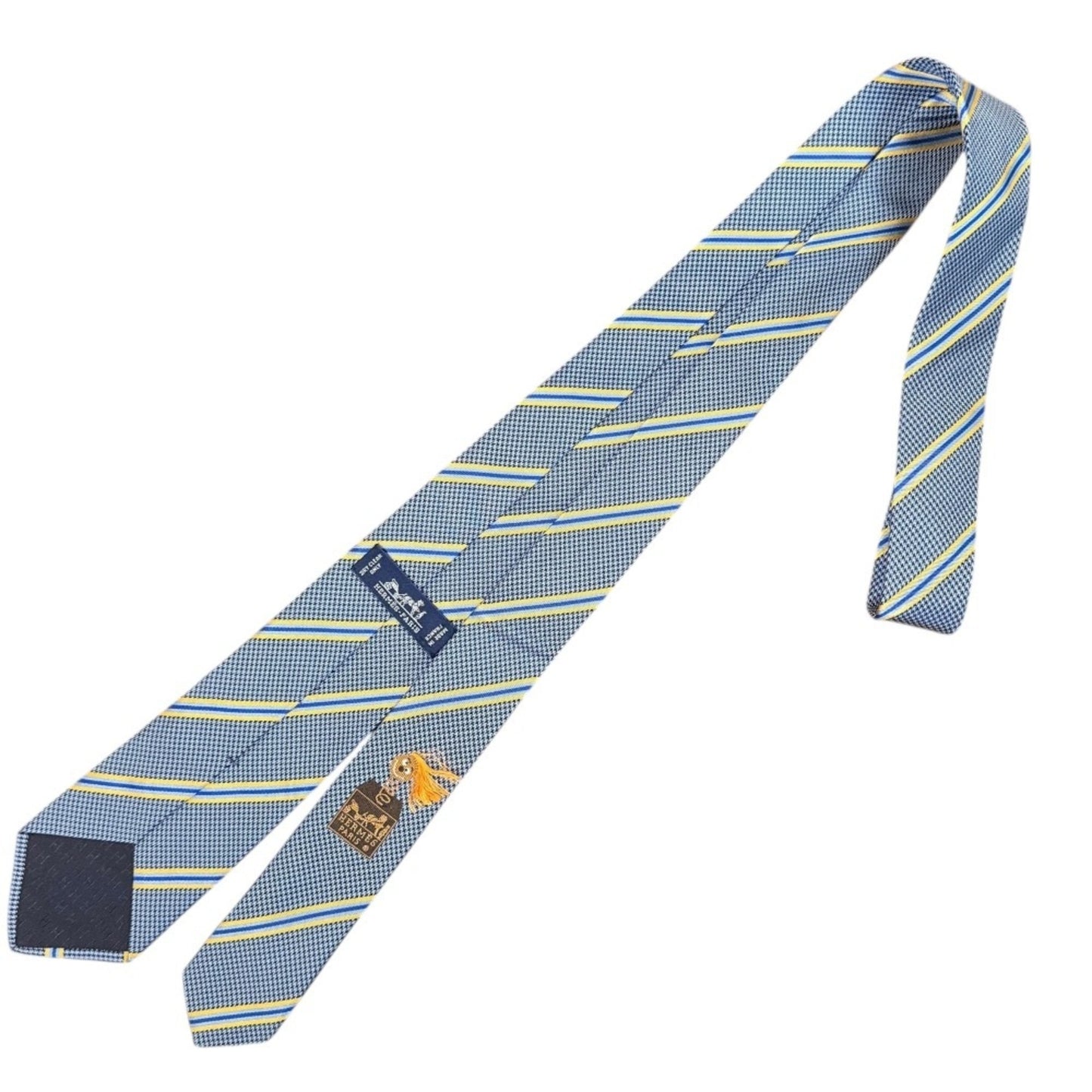 Hermes Regimental Stripe Silk Tie
