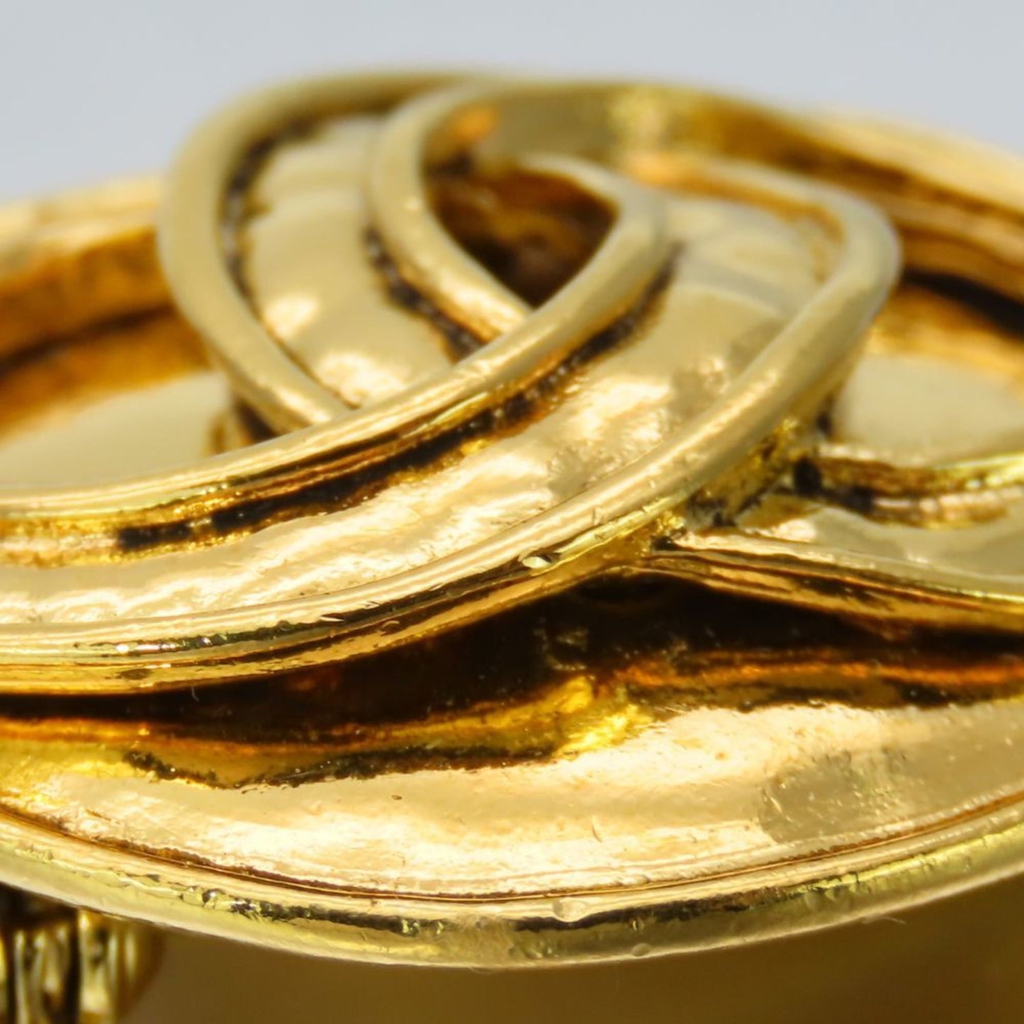 Chanel Brooch Coco Mark Metal Gold Plated