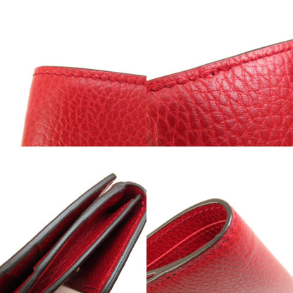 Gucci 449405 Interlocking G Outlet Bi-Fold Wallet Leather