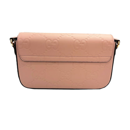 Gucci Super Mini Shoulder Bag 772794 Gg Leather Pink