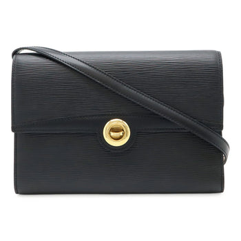 Louis Vuitton Epi Arches Shoulder Bag/Pochette/Clutch Bag In Noir Black
