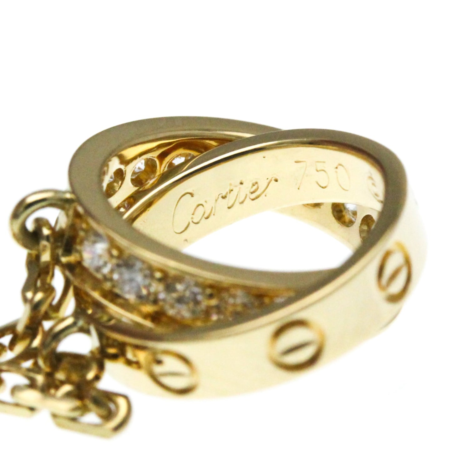 Cartier Baby Love Necklace Diamond Yellow Gold (18K) Diamond Men