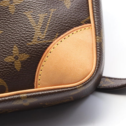 Louis Vuitton Danube Shoulder Bag Coated Canvas Leather Monogram