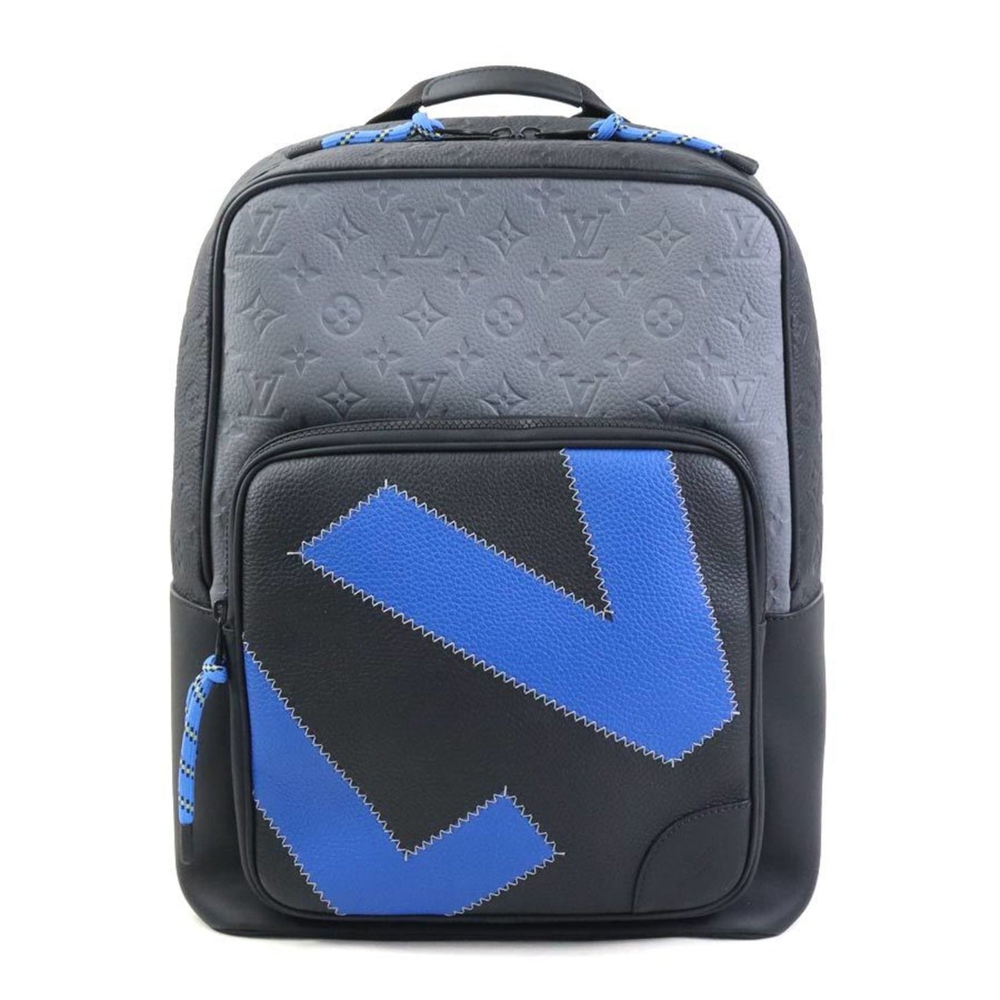 Louis Vuitton Louis Vuitton Backpack Day Break Dean Taurillon Leather Black X Blue