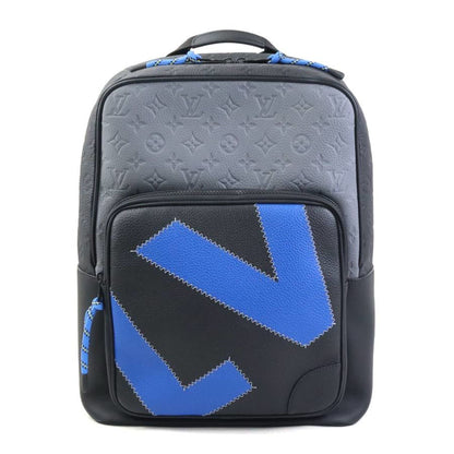 Louis Vuitton Louis Vuitton Backpack Day Break Dean Taurillon Leather Black X Blue