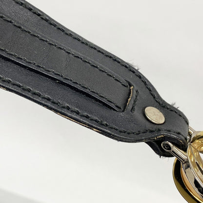 Gucci Shoulder Bag Guccissima 232962 Leather Black Gold