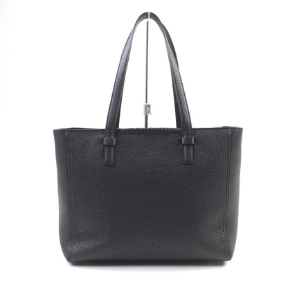Salvatore Ferragamo 21 G714 Marta Nero Perforated Gancini Design Calf Leather Tote Bag With Dust Bag
