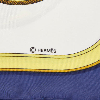 Hermes Herms Carr 90 Tres Grand Apparel Horse Scarf