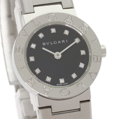 Bvlgari Bb23Ss/12 12P Diamond Watch Stainless Steel/Ss