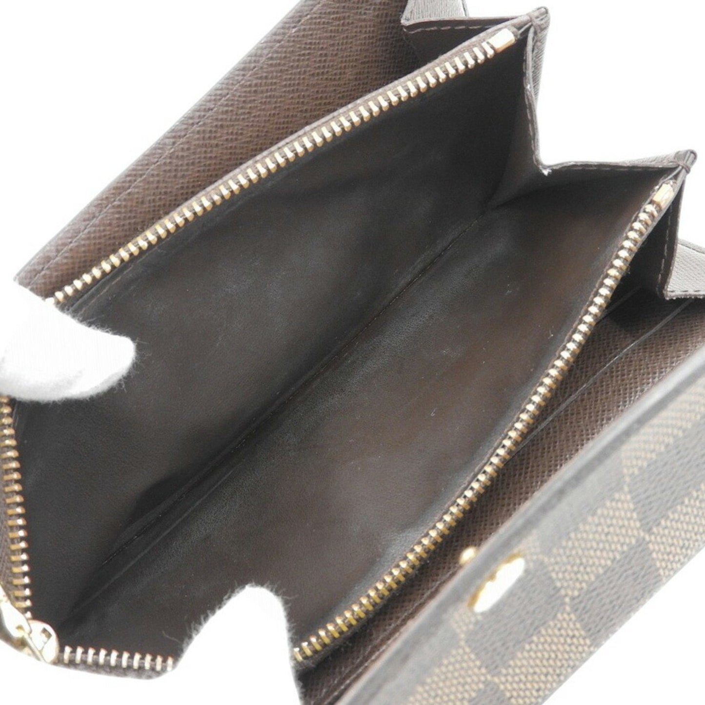 Louis Vuitton Damier Portefeuille Sarah N61734 Ebene Long Wallet