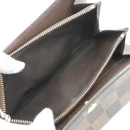 Louis Vuitton Damier Portefeuille Sarah N61734 Ebene Long Wallet