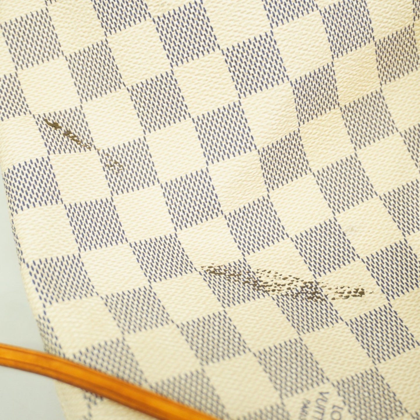 Louis Vuitton Damier Azur Neverfull Mm Tote Bag N51107 White