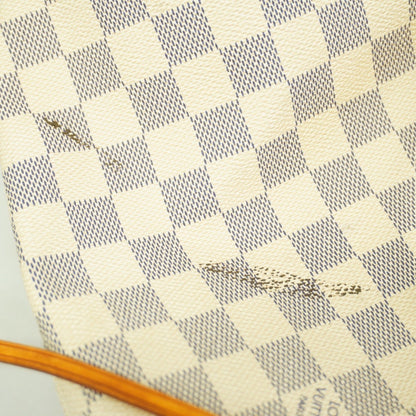 Louis Vuitton Damier Azur Neverfull Mm Tote Bag N51107 White