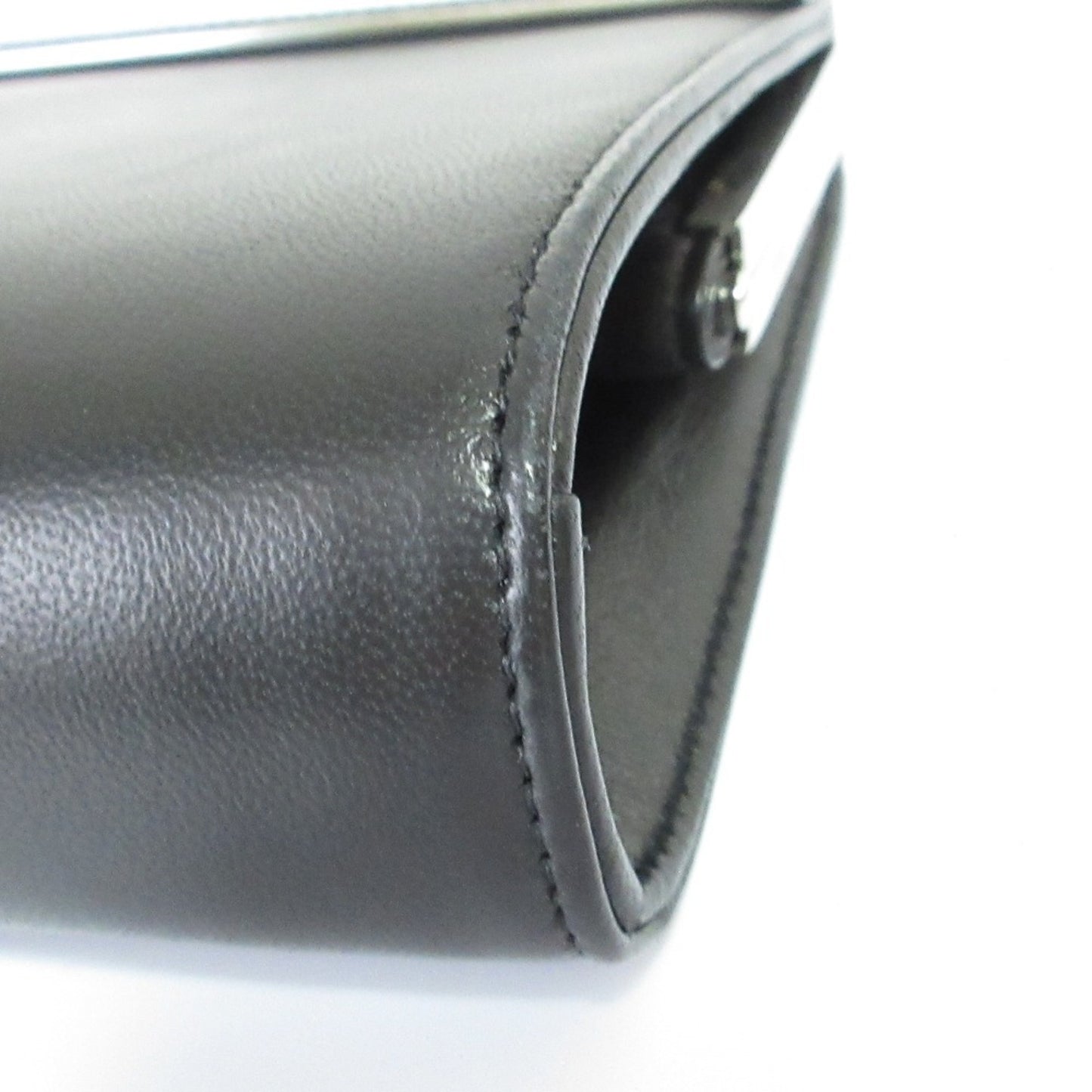 Jimmy Choo Cayla Leather Rhinestone Clutch Bag