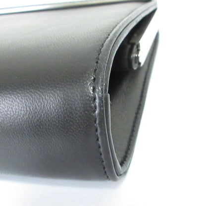 Jimmy Choo Cayla Leather Rhinestone Clutch Bag