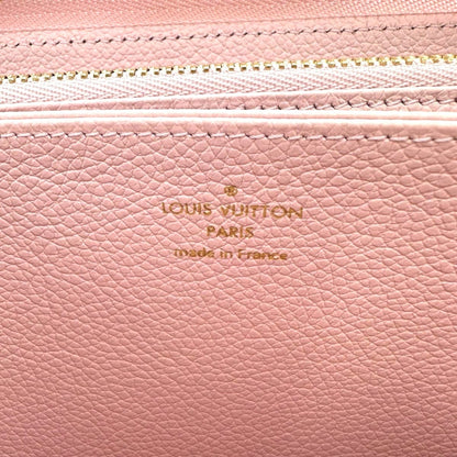 Louis Vuitton Louis Vuitton Long Wallet Round Zipper Monogram Empreinte Zippy M81299 Pink