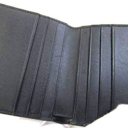 Loewe Bi-Fold Wallet Anagram Vertical Bifold C660302X02 Navy Black Leather Bi-Color