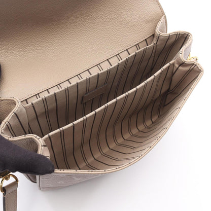 Louis Vuitton Pochette Metis Mm Monogram Empreinte Tourterelle Handbag