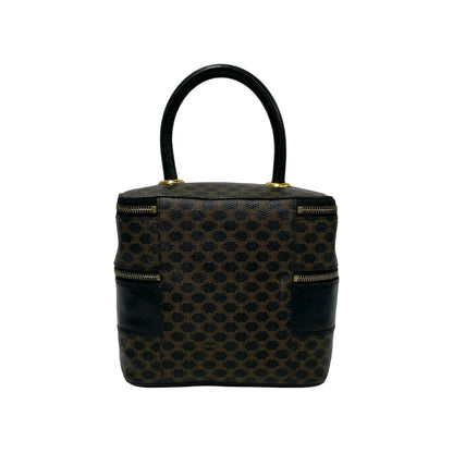 Celine Macadam Blason Triomphe Leather Handbag/Vanity Bag/Makeup Box