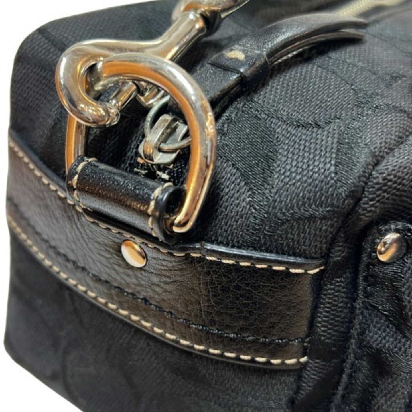 Coach Signature Multi-Pocket Handbag Shoulder Bag In Black (Mikunigaoka Store) Itgiotbfz7L4 Rm0189T