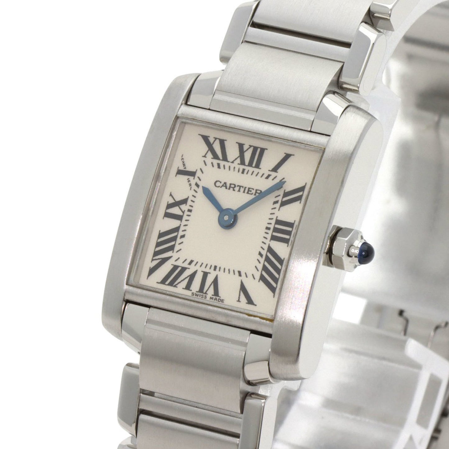 Cartier Tank Franaise W51008Q3 Sm Stainless Steel Watch
