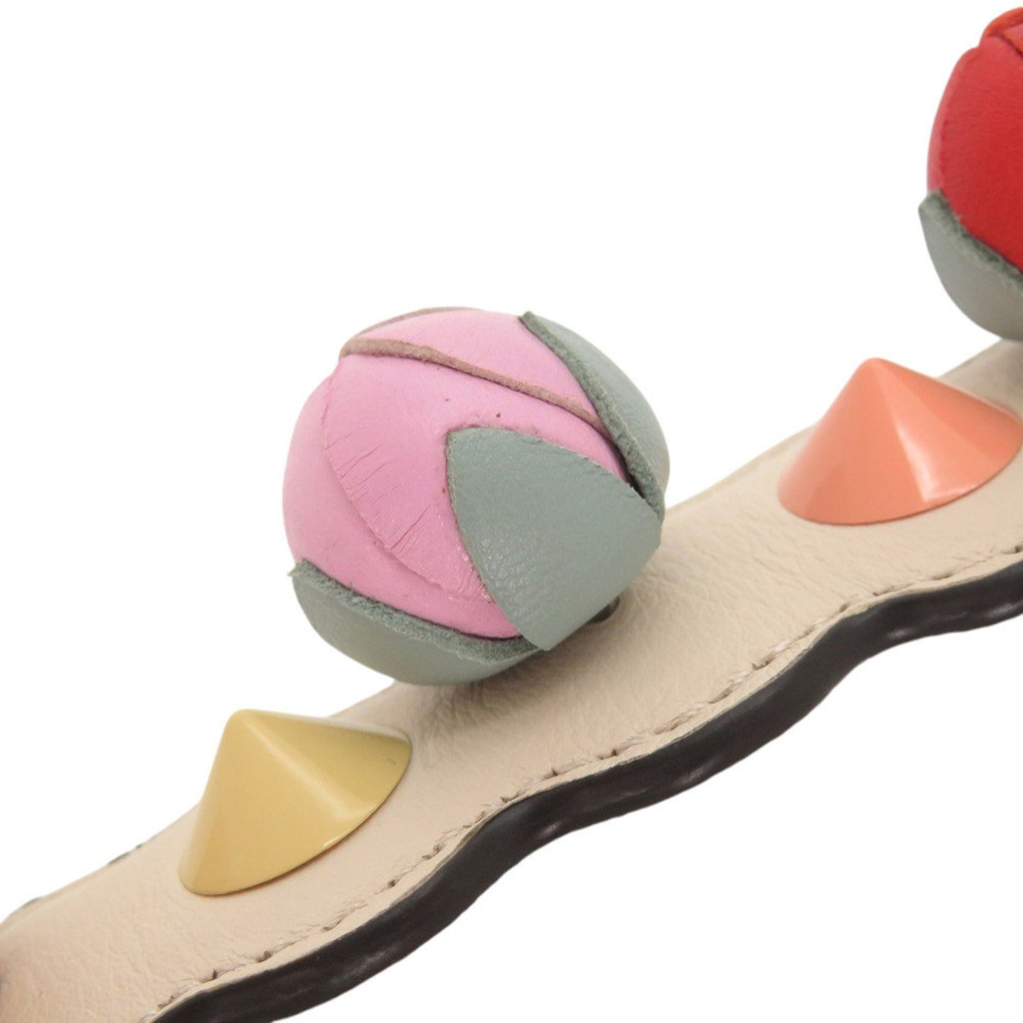 Fendi Mini Strap You Leather Beige Multicolor Handle 0455 Fendi