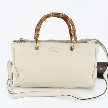 Leather - Gucci Handbag - Shoulder Bag - Tote Bag Bamboo