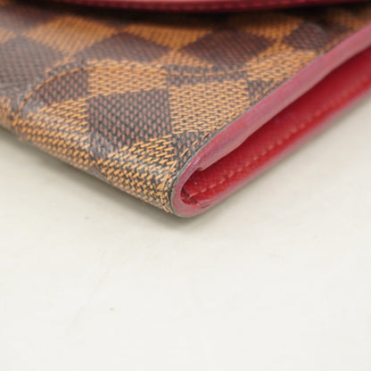 Louis Vuitton Damier Portefeuille Kaisa Long Wallet N61221 Ebene Trois