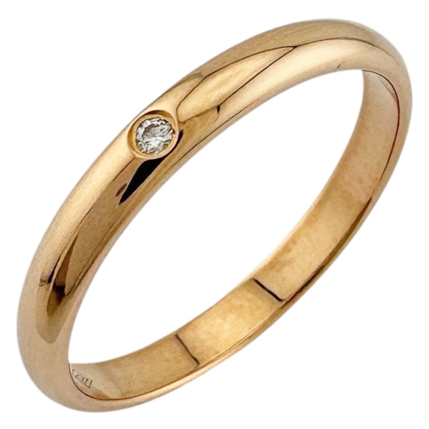 (18K) Cartier Band Ring Pink Gold