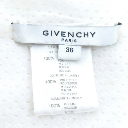 Givenchy Fox Fur Star Motif Extra Long Scarf