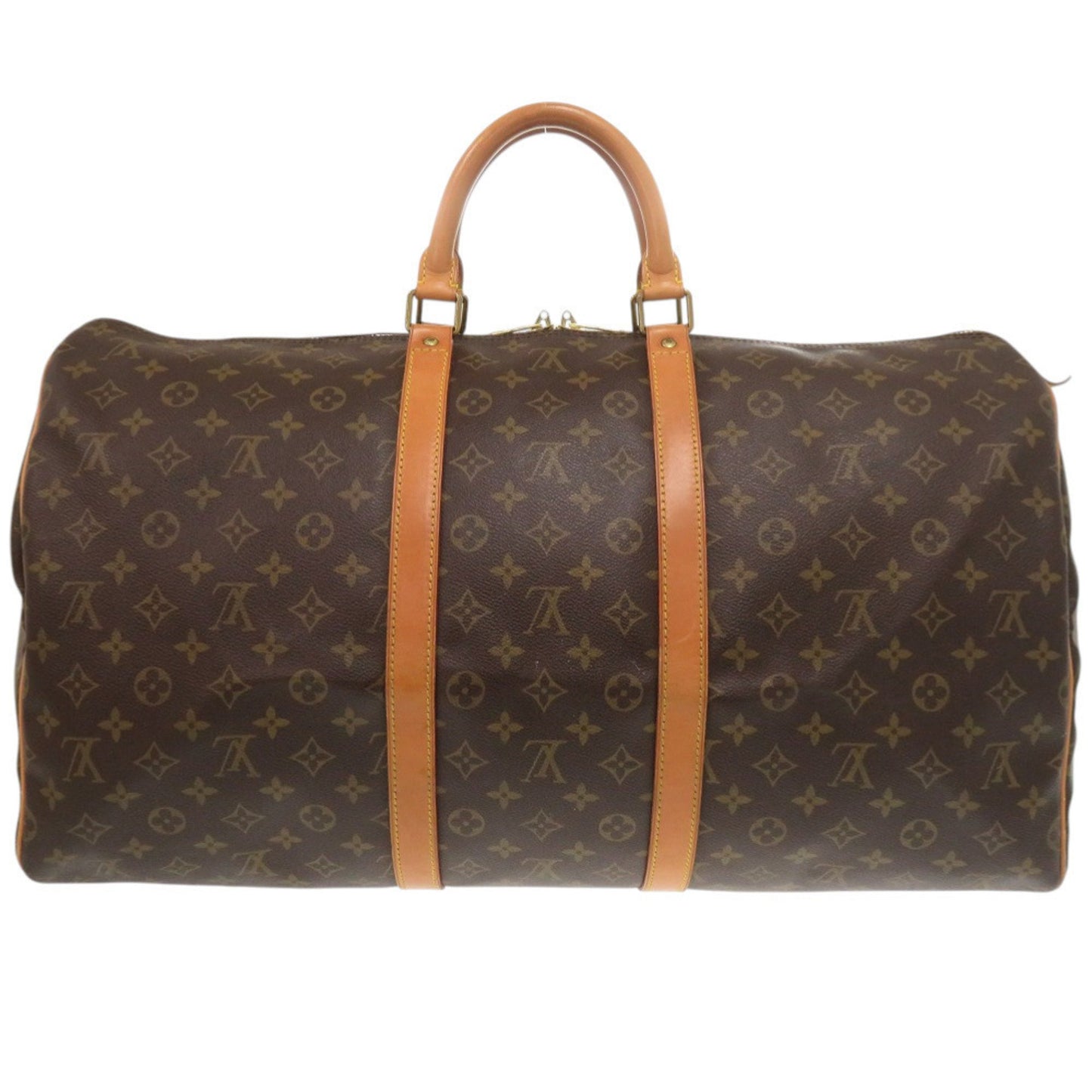 Louis Vuitton Keepall 55 Monogram M41424 Canvas Brown Boston Bag 0614 Louis Vuitton