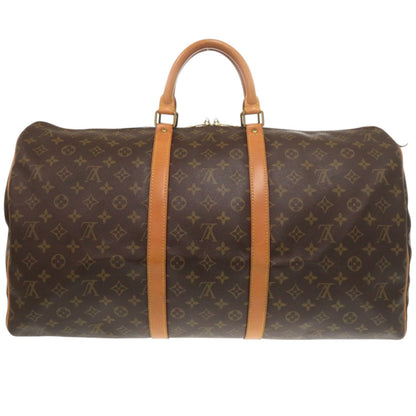 Louis Vuitton Keepall 55 Monogram M41424 Canvas Brown Boston Bag 0614 Louis Vuitton