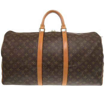Louis Vuitton Keepall 55 Monogram M41424 Canvas Brown Boston Bag 0614 Louis Vuitton