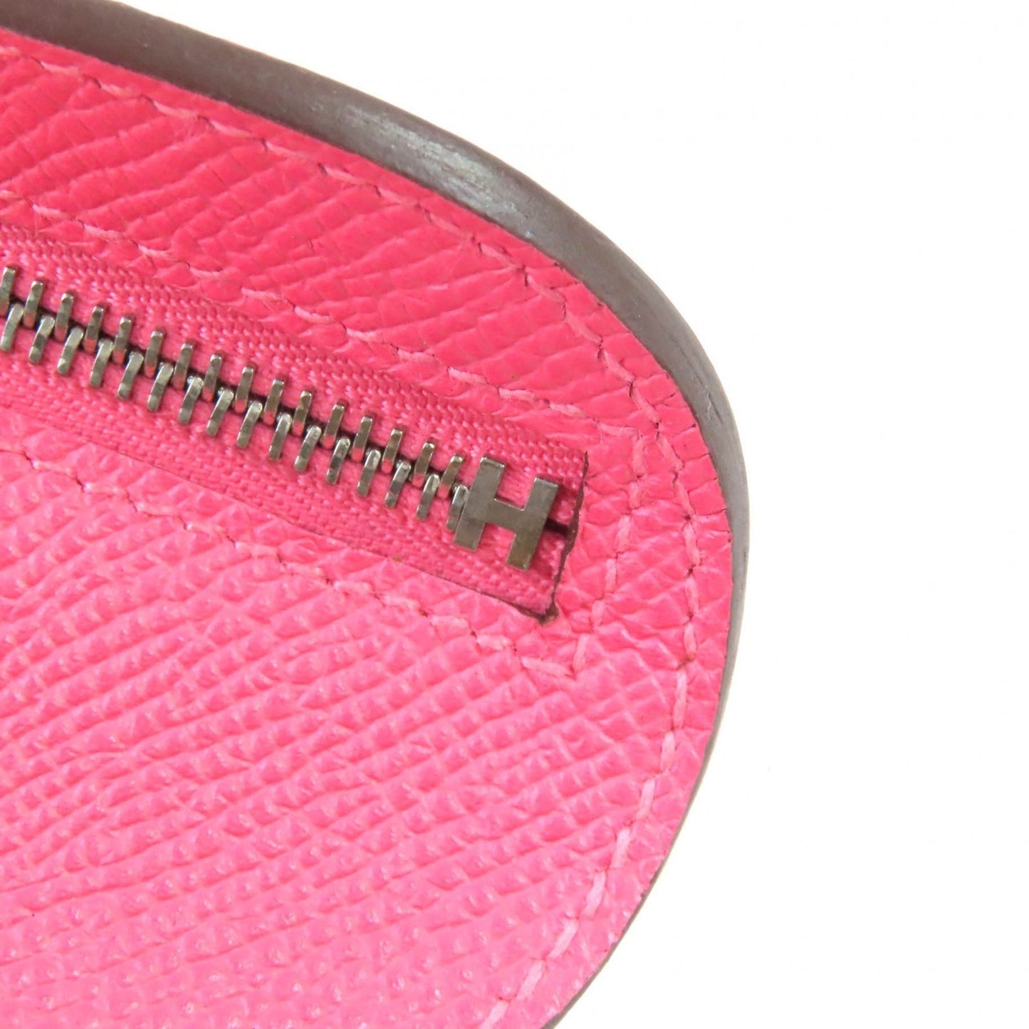 Hermes 073760Ck8W Epsom Rose Azalee Surf Motif Pencil Case