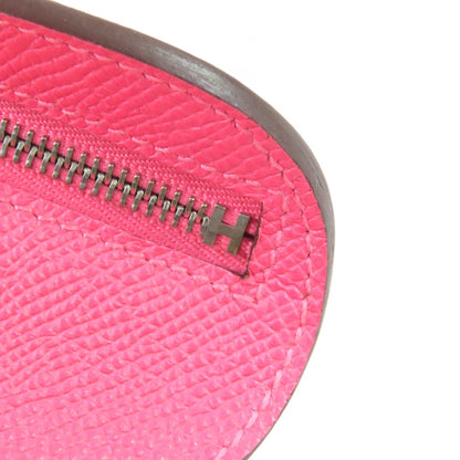 Hermes 073760Ck8W Epsom Rose Azalee Surf Motif Pencil Case