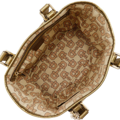Gucci Handbag 139261 Gg Canvas X Leather Brown