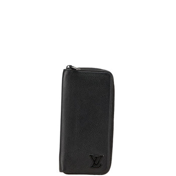 Louis Vuitton Aerogram Zippy Wallet Vertical Round Zipper Long M81743 Noir Black Leather