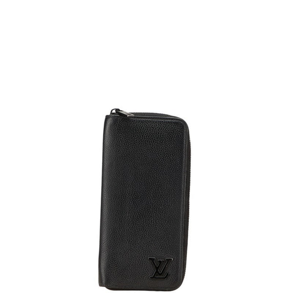 Louis Vuitton Aerogram Zippy Wallet Vertical Round Zipper Long M81743 Noir Black Leather