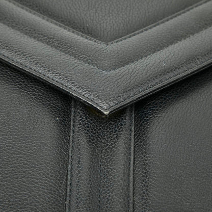 Saint Laurent Second Bag Clutch Black Leather